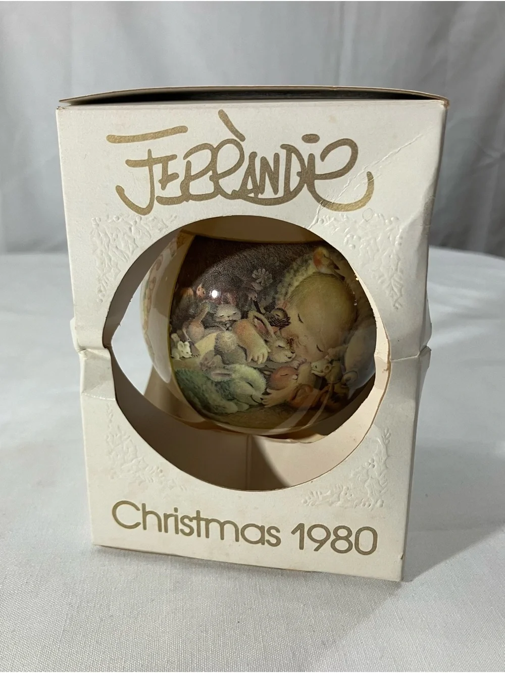 Ferrandiz Christmas 1980 Holiday Ornament - Multicolor